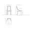 Manhattan Comfort Grand Faux Leather Dining Chair in Tan with Beech Wood Frame - Set of 2 2-DC048-TN - alternate 4